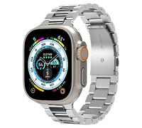 Spigen Modern Fit 316L Bracelet Compatible avec Apple Watch Ultra 3/2/1 49mm, Series 11/10 46mm, Series 9/8/7 45mm, 44mm - Argent