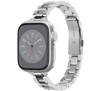 Spigen Modern Fit 316L Bracelet en Metal Compatible avec Apple Watch Series 11/10 42mm, Series 9/8/7/6/5/4/SE 41/40mm - Argent