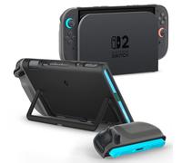 Spigen Nano Pop Coque Compatible avec Nintendo Switch 2 2025 Étui avec Support - Sésame Noir