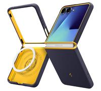Spigen Nano Pop MagFit Coque Compatible avec Samsung Galaxy Z Flip 7 - Bleu Myrtille