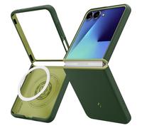 Spigen Nano Pop MagFit Coque Compatible avec Samsung Galaxy Z Flip 7 - Vert Avocat