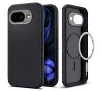 Spigen Nano Pop MagFit Coque pour Google Pixel 9a - Sésame Noir | Design bicolore ton sur ton avec aimant MagSafe intégré, Protection Spigen Air Cushion