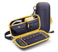 Spigen Nano Pop Pro Pochette de Transport Compatible avec Nintendo Switch 2 2025 Housse de Transport Rigide avec Espace de Stockage pour Carte de Jeu et Accessoires - Bleuet Marine