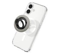 Spigen NanoPop MagFit Anneau Telephone MagSafe, [Fonction Support] Compatible avec iPhone 17 Pro Max, 17 Pro, 17, 17 Air, 16 15 14 13 et Coques MagSafe pour Samsung S25, Pixelsnap pour Pixel 10 - Gris