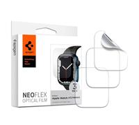Spigen NeoFlex Protection écran compatible avec Apple Watch SE 3/2/1(44 mm), Apple Watch 9/8/7(45 mm) / 6/5/4(44 mm), 3 Pièces, Résistant aux Rayures, TPU Film, Liquid Installation, Film Protection