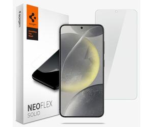 Spigen NeoFlex Solid film [Lot de 2] pour Samsung Galaxy S24 | Film PET, Installation à l'eau, Clarté cristalline, Sensibilité tactile, Résistant aux rayures