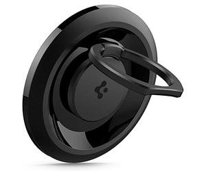 Spigen O-Mag Anneau MagSafe, 360° Rotation, Poignées Téléphone Magnétique Compatible avec iPhone 17 17e 16 15 14 13 Pro Max et Coque MagSafe/Pixelsnap pour Samsung S26 S25 Ultra, Pixel 10 10a - Noir
