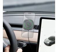 Spigen OneTap Pro 3 MagSafe Chargeur sans Fil Voiture pour Tesla Model Y 3 Highland 2024 Model X S, Support de Voiture de Écran, Wireless Car Charger pour iPhone 15, iPhone 14 et iPhone 13, 12