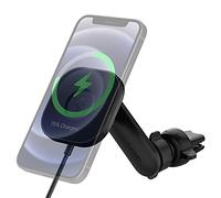 Spigen OneTap Pro MagFit Chargeur MagSafe Voiture | Support Téléphone Voiture Magnétique pour iPhone 18 Pro Max 17 17e 16 15 14 13 12, Pixel 11 10 - Grille d’Aération