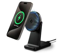 Spigen OneTap Pro3 Qi2 15W CryoMax Chargeur Induction Rapide MagSafe [Refroidissement] Support Telephone Magnétique Compatible avec iPhone 17 16 15 14 et Coque MagSafe/Pixelsnap pour Samsung Pixel 10