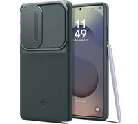 Spigen Optik Armor Coque Compatible avec Samsung Galaxy S25 Ultra - Vert | Abysse verte