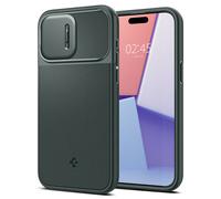Spigen Optik Armor MagSafe, vert abyssal - iPhone 15 Pro Max