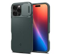 Spigen Coque pour iPhone 16 Pro Max, Optik Armor MagFit, [Cache Objectif] 6,9 Pouces - Vert