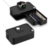 Spigen Organisateur de Bracelet de Montre Apple Watch Stand S340 avec fonction de recharge, système de rotation à 90° et compartiments de rangement - Noir