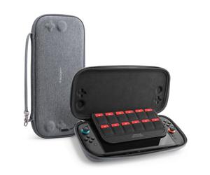 Spigen Pochette Klasden 2 Compatible avec Nintendo Switch 2 2025 Pochette de Rangement Fine pouvant contenir jusqu'à 12 Cartes de Jeu - Gris Charbon