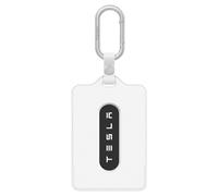 Spigen Porte-Carte pour Tesla [Lot de 2] Étui Carte vec Mousqueton Compatible avec Tous Les Modèles, Accessoire pour Tesla Model Y (~2025 2026 Juniper), 3 (~2024-26 Highland), S, X - Blanc