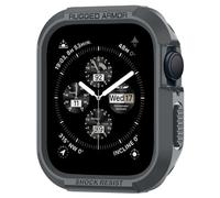 Spigen Rugged Armor Coque Compatible avec Apple Watch Série 9 8 7 45mm et Série SE2 6 5 SE 4 44mm - Gris foncé