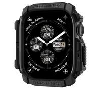 Spigen Rugged Armor Coque Compatible avec Apple Watch Series 11/10 42mm (2025/2024) - Noir Mat