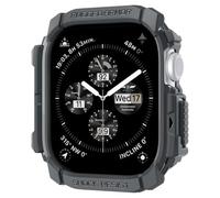 Spigen Rugged Armor Coque Compatible avec Apple Watch Series 11/10 46mm (2025/2024) - Gris Foncé