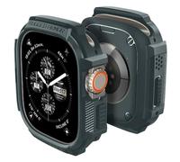 Spigen Rugged Armor Coque Compatible avec Apple Watch Ultra 3/2/1 49mm (2025/2023/2022) - Vert Abysse