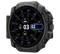 Spigen Rugged Armor Coque Compatible avec Google Pixel Watch 3 45mm (2024) - Noir Mat