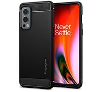 Spigen Rugged Armor Coque Compatible avec OnePlus Nord 2 5G - Noir Mat