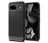 Spigen Rugged Armor Coque Compatible avec Pixel 8a [Fibre de Carbone] - Noir Mat