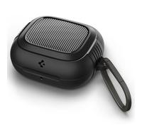 Spigen Rugged Armor Coque Compatible avec Powerbeats Pro 2 Case (2025) Housse de Protection sécurisée avec Mousqueton - Noir Mat