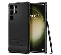 Spigen Rugged Armor Coque Compatible avec Samsung Galaxy S23 Ultra 5G - Noir Mat