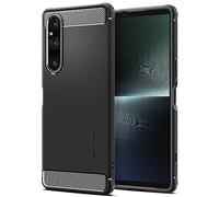 Spigen Rugged Armor Coque pour Sony Xperia 1 V - Noir Mat