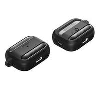 Spigen Rugged Armor - Étui pour écouteurs sans fil - robuste - polyuréthanne thermoplastique (TPU) - noir mat - pour Apple AirPods Pro (2e génération) G