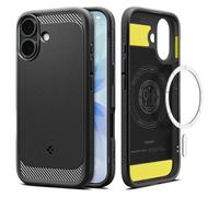 Spigen Rugged Armor (MagFit) coque de protection pour téléphones portables 16 cm (6.3 ) Housse Noir Apple (brand) iPhone 17