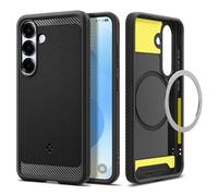 Spigen Rugged Armor MagFit Coque de Telephone Compatible avec Samsung Galaxy S25 Plus - Noir Mat