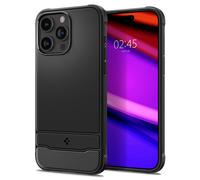 Spigen Coque Magnétique pour iPhone 15 Pro [Fibre de Carbone] Rugged Armor MagFit - Noir Mat