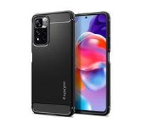 Spigen Rugged Armor, matte black - pour Xiaomi POCO X4 NFC/pour Xiaomi 11i HC 5G/11i 5G/Redmi Note 11 Pro+ 5G