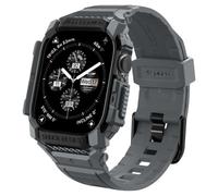 Spigen Rugged Armor Pro Coque avec Bracelet Compatible avec Apple Watch Series 11/10 46mm (2025/2024) - Gris Foncé