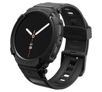 Spigen Rugged Armor Pro Coque avec Bracelet Compatible avec Samsung Galaxy Watch 8 44mm (2025) - Noir Mat