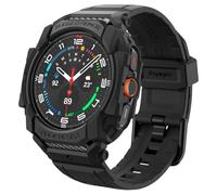 Spigen Rugged Armor Pro Coque avec Bracelet Compatible avec Samsung Galaxy Watch Ultra 47mm (2025/2024) - Noir Mat