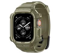 Spigen Rugged Armor Pro Coque et Bracelet Compatible avec Apple Watch Ultra 3/2/1 49mm (2025/2023/2022) - Kaki Vintage