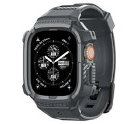 Spigen Rugged Armor Pro Coque et Bracelet Compatible avec Apple Watch Ultra 3/2/1 49mm (2025/2023/2022) - Gris foncé