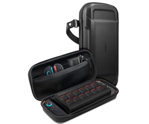 Spigen Rugged Armor Pro Étui de Transport pour Nintendo Switch 2 | Étui EVA rigide protecteur avec rangement accessoires, cartes de jeu et compatible avec les coques pour modèle 2025 - Noir