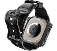 Spigen Rugged Armor Pro - Étui pour montre intelligente - polyuréthanne thermoplastique (TPU) - noir - pour Apple Watch (49 mm) G