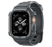 Spigen Rugged Armor Pro Coque et Bracelet Compatible avec Apple Watch Ultra 2 (2023) / Ultra (2022) 49mm - Gris foncé