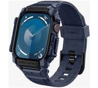 Spigen Sacoche Rugged Armor Pro – TPU robuste bleu marine – pour Apple Watch Series 10 46 mm