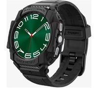 Spigen Rugged Armor Pro - Sacoche pour montre intelligente - robuste - polyuréthanne thermoplastique (TPU) - noir mat - pour Samsung Galaxy Watch Ultra (47 mm) G