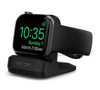 Spigen S350 Support de Charge Compatible avec Apple Watch Ultra 2/Ultra, Series 10/9/8/SE2/7/6/SE/5/4/3/2/1 (49/46/45/44/42/41/40/38mm) avec Base Stable antidérapante - Noir