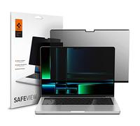 Spigen SafeView Filtre de Confidentialité pour MacBook Pro 14 Pouces (M5 Pro/M5 Pro Max(2026)/M5(2025)/M4 series/M3 series/M2 series/M1 series), 1 Unité, Anti-espion, Avec chiffon de nettoyage et étui