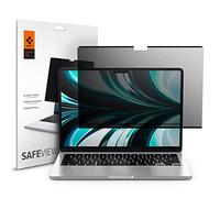 Spigen SafeView Filtre de Confidentialité Protection Écran pour MacBook Air 13 Pouces (M5 (2026) / M4 (2025) / M3(2024) / M2 (2022)), 1 Unité, Anti-espion, Extreme Résistant aux Rayures