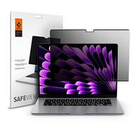 Spigen SafeView Filtre de Confidentialité Protection Écran pour MacBook Air 15 Pouces (M5 / M4 / M3 / M2) (2026-2023), 1 Unité, Anti-espion, Extreme Résistant aux Rayures
