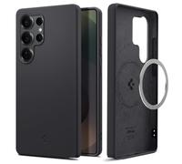 Spigen Silicone Fit MagFit Coque Compatible avec Samsung Galaxy S25 Ultra - Noir